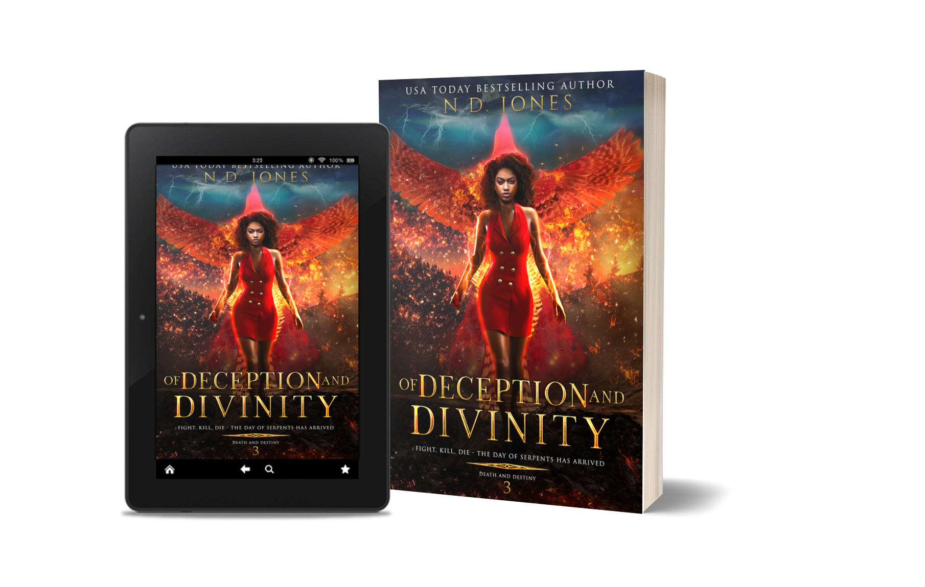 Of Deception and Divinity Black Paranormal Romance Witch and Shapeshifter by ND Jones