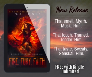Fire Fury Faith Black Paranormal Romance by ND Jones