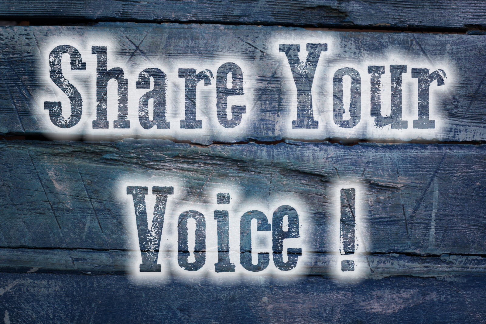 Share Your Voice Concept