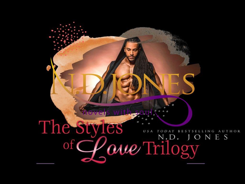 The Styles of Love Black Contemporary Romance wallpaper by ND Jones