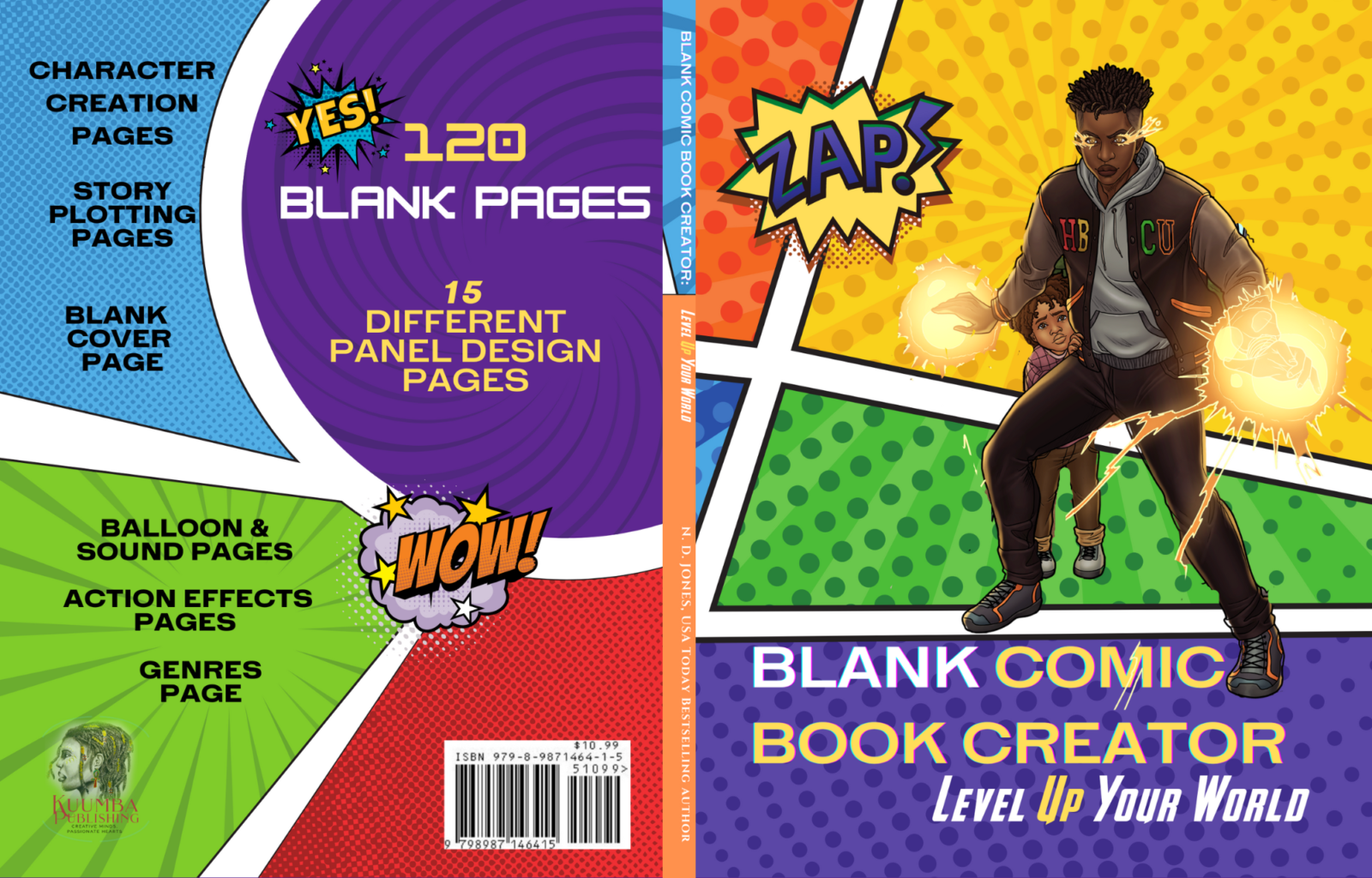 Blank Comic Book Creator Level Up Your World ND Jones