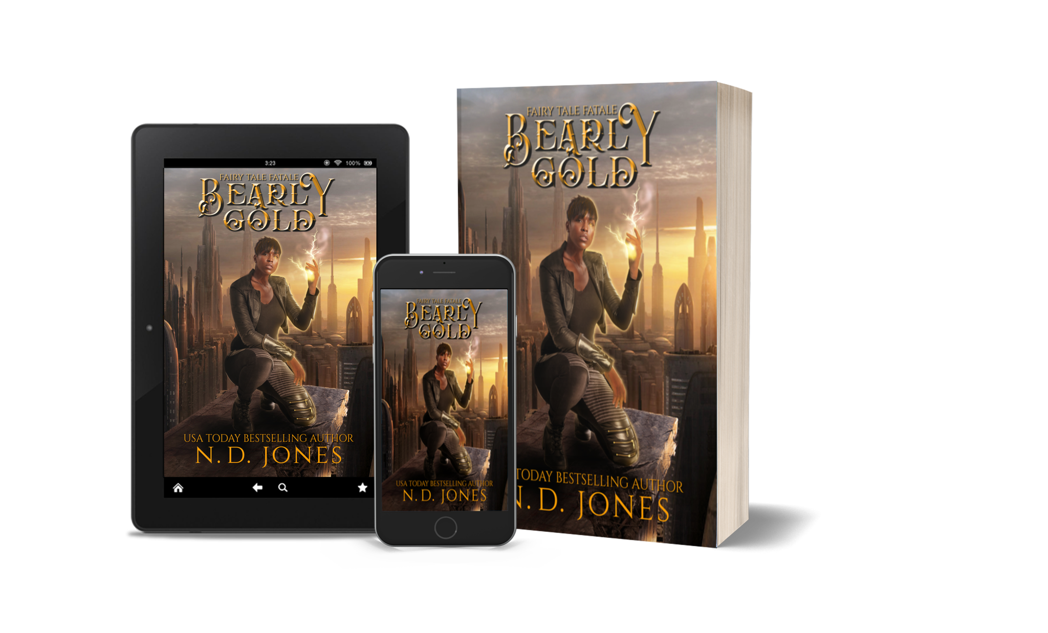 Bearly Gold Goldilocks and the Three Bears Reimagining by ND Jones Black fantasy Author