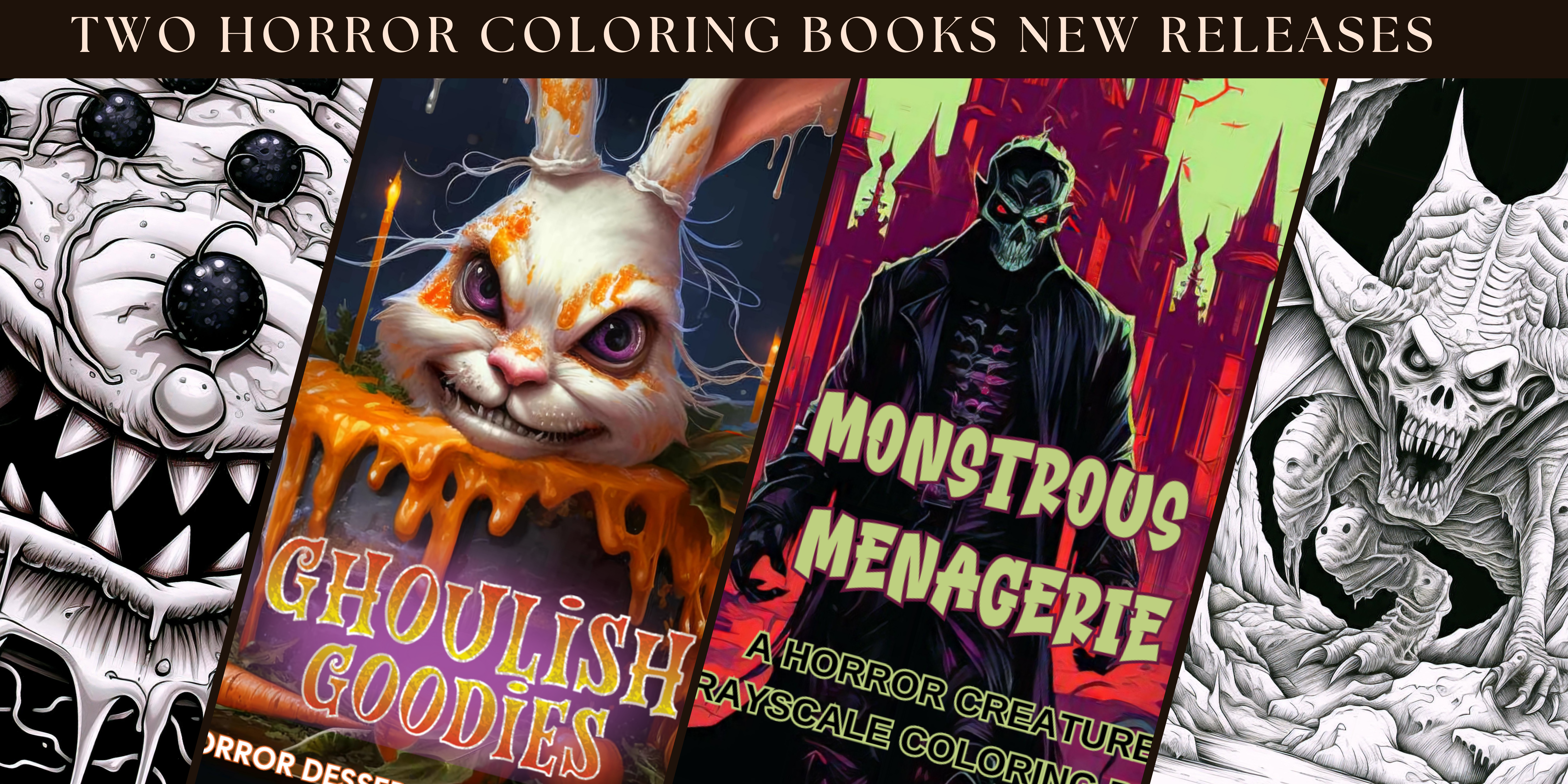 ND Jones Black Fantasy Author Halloween Coloring Books