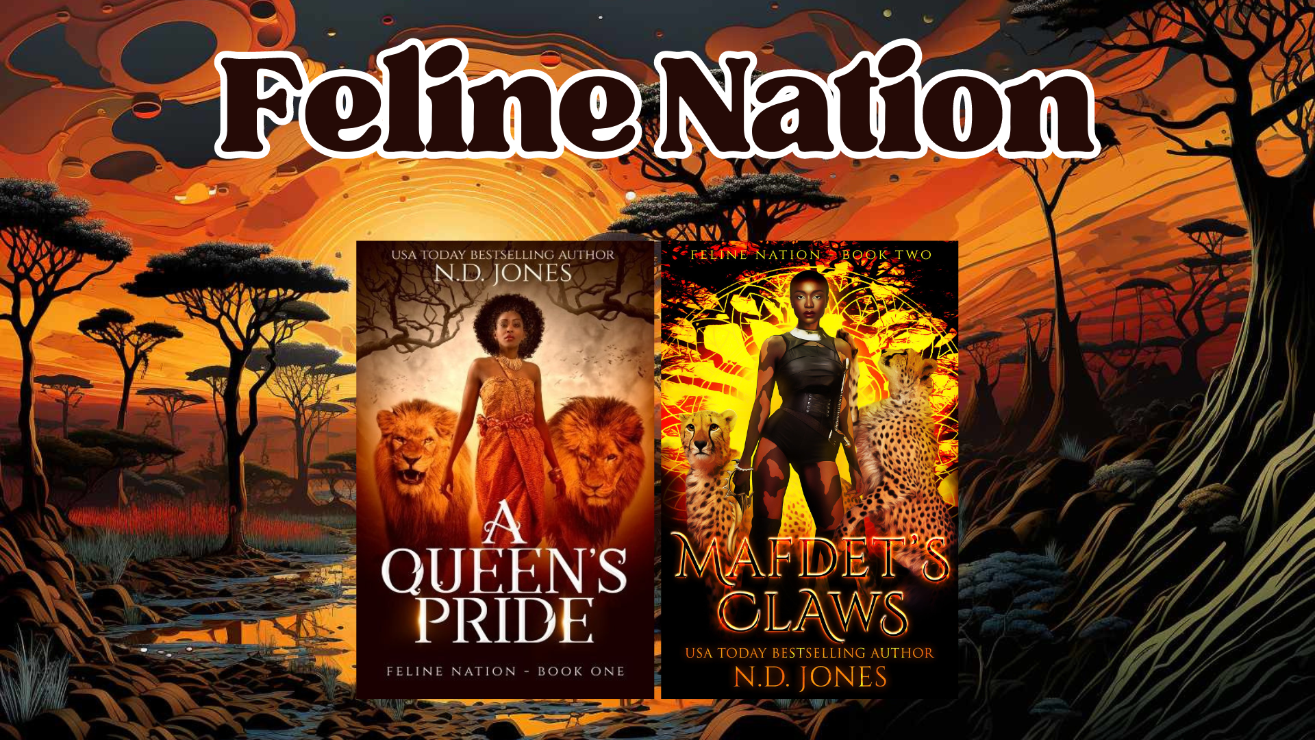 ND Jones Black Fantasy Books Feline Nation Series